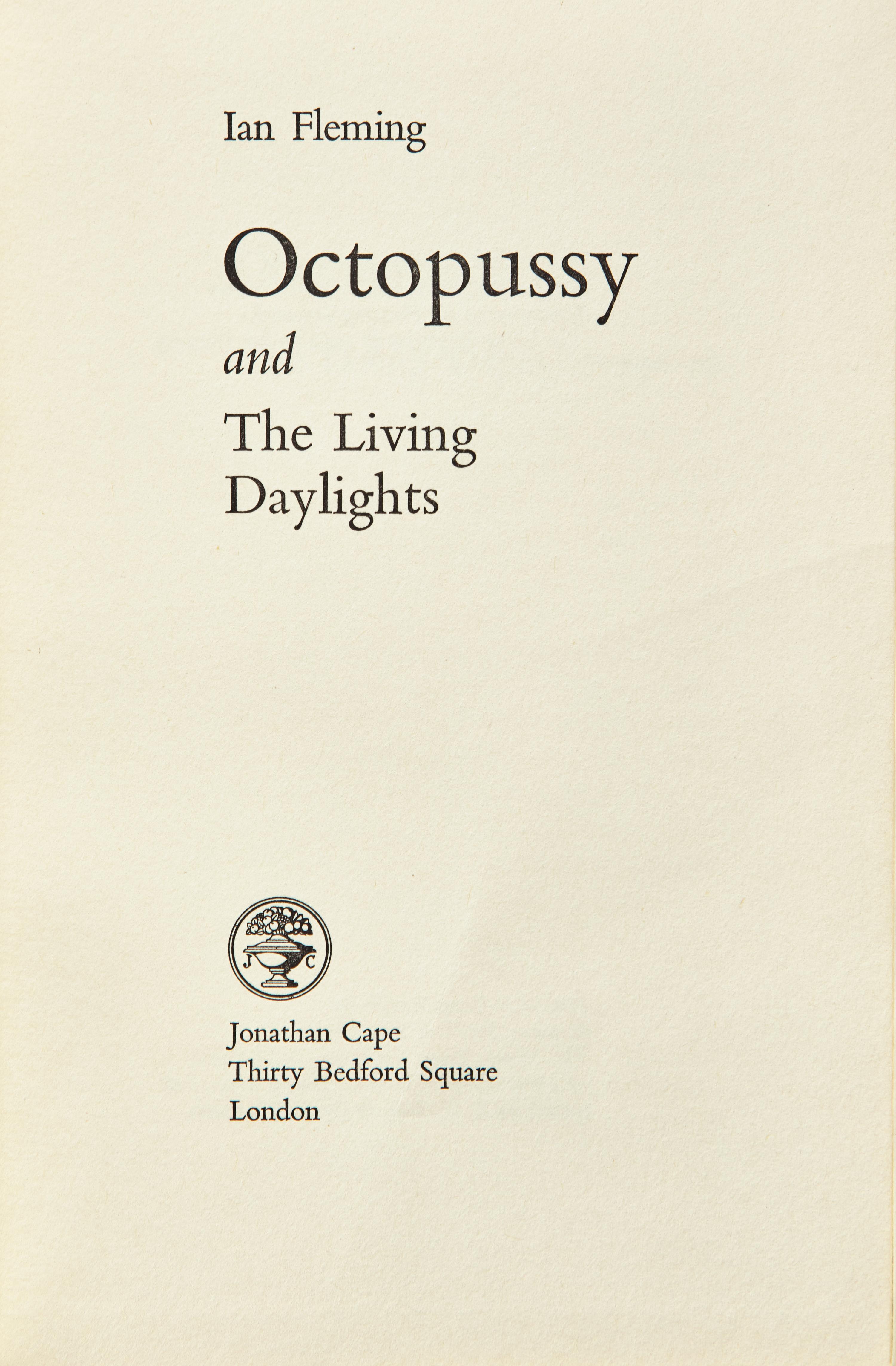 [Literature] Fleming, Ian. Group of 4 First Editions