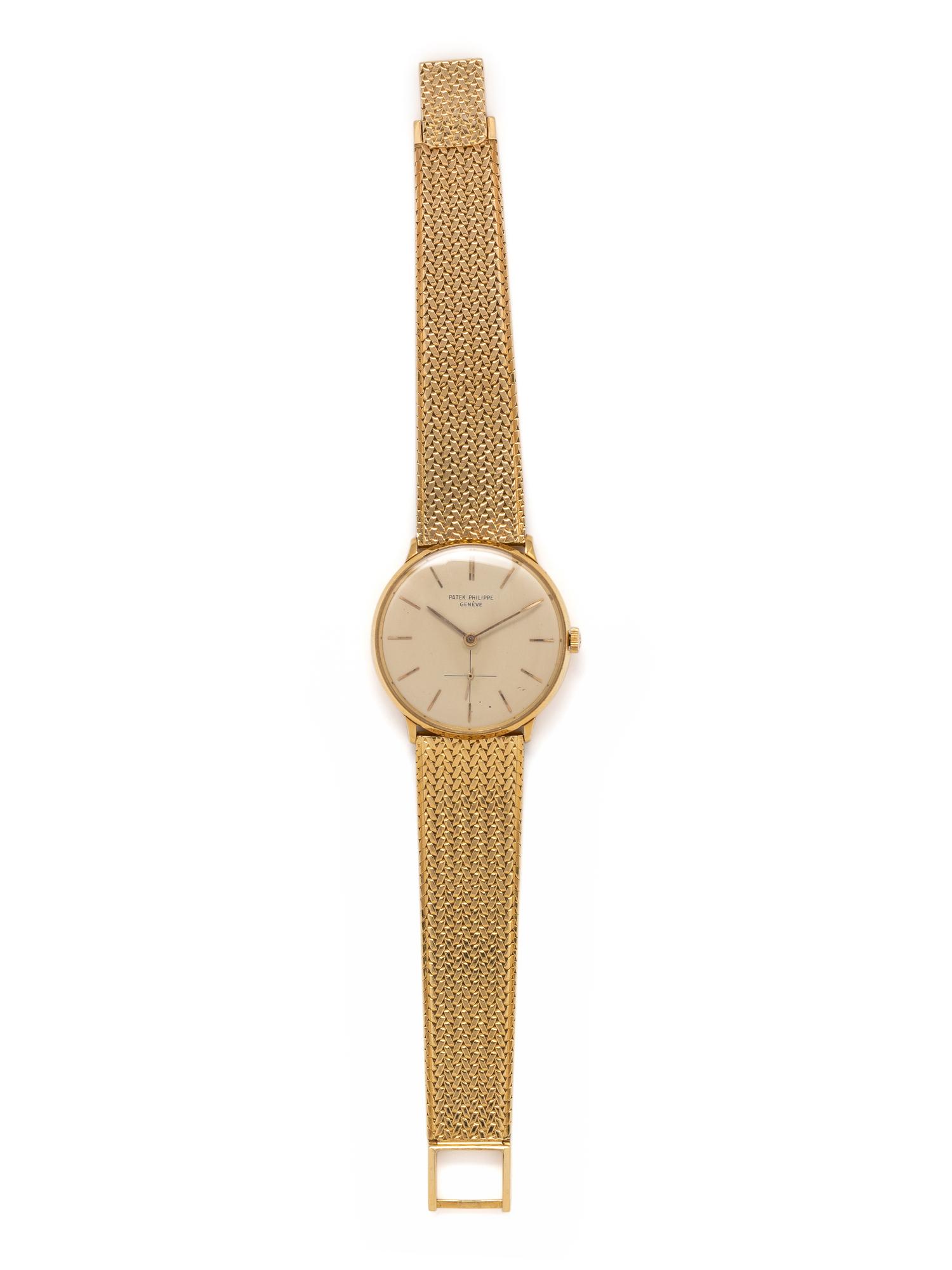 PATEK PHILIPPE, REF. 2573 18K YELLOW GOLD 'CALATRAVA' WRISTWATCH