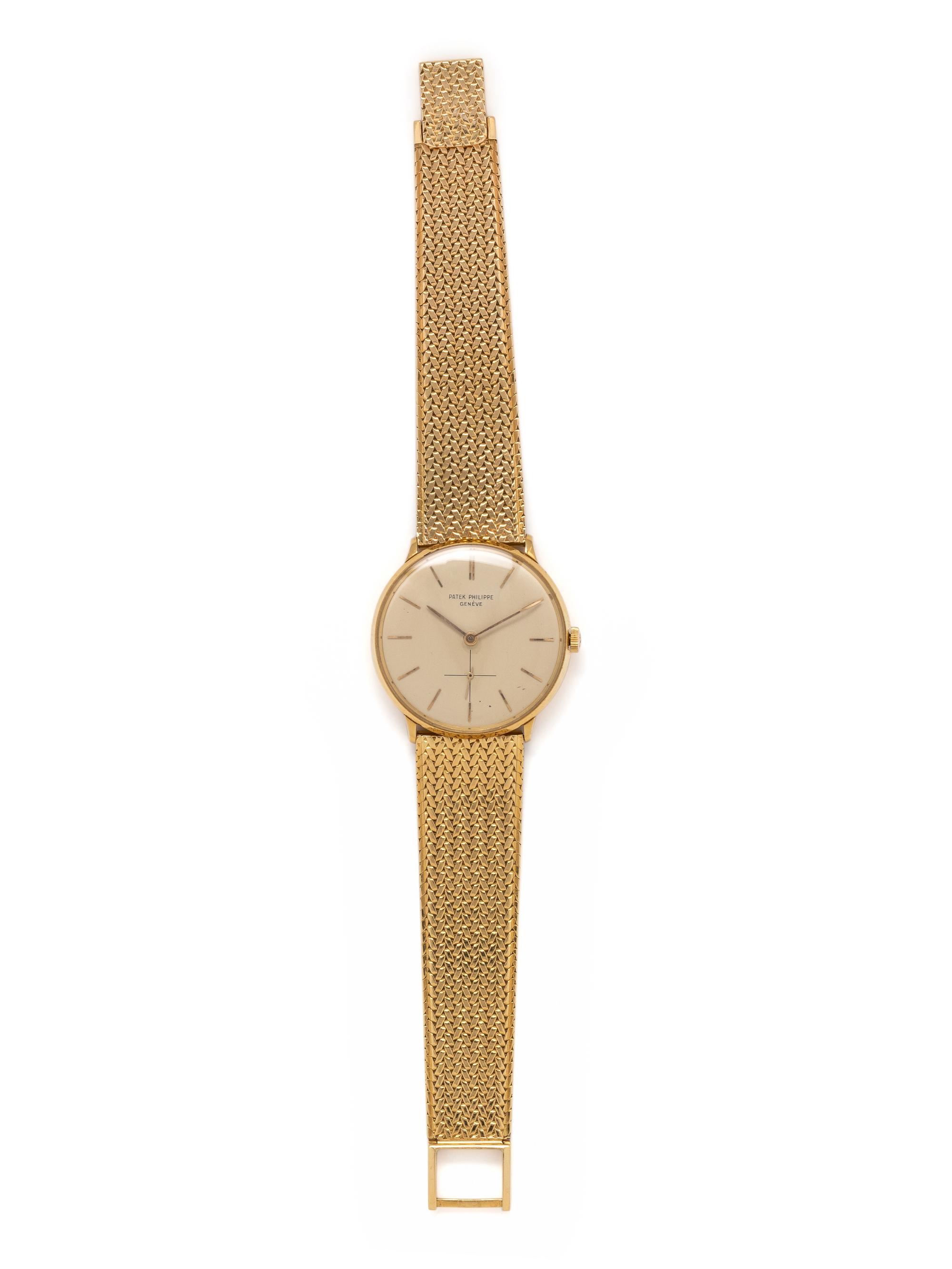 PATEK PHILIPPE, REF. 2573 18K YELLOW GOLD 'CALATRAVA' WRISTWATCH