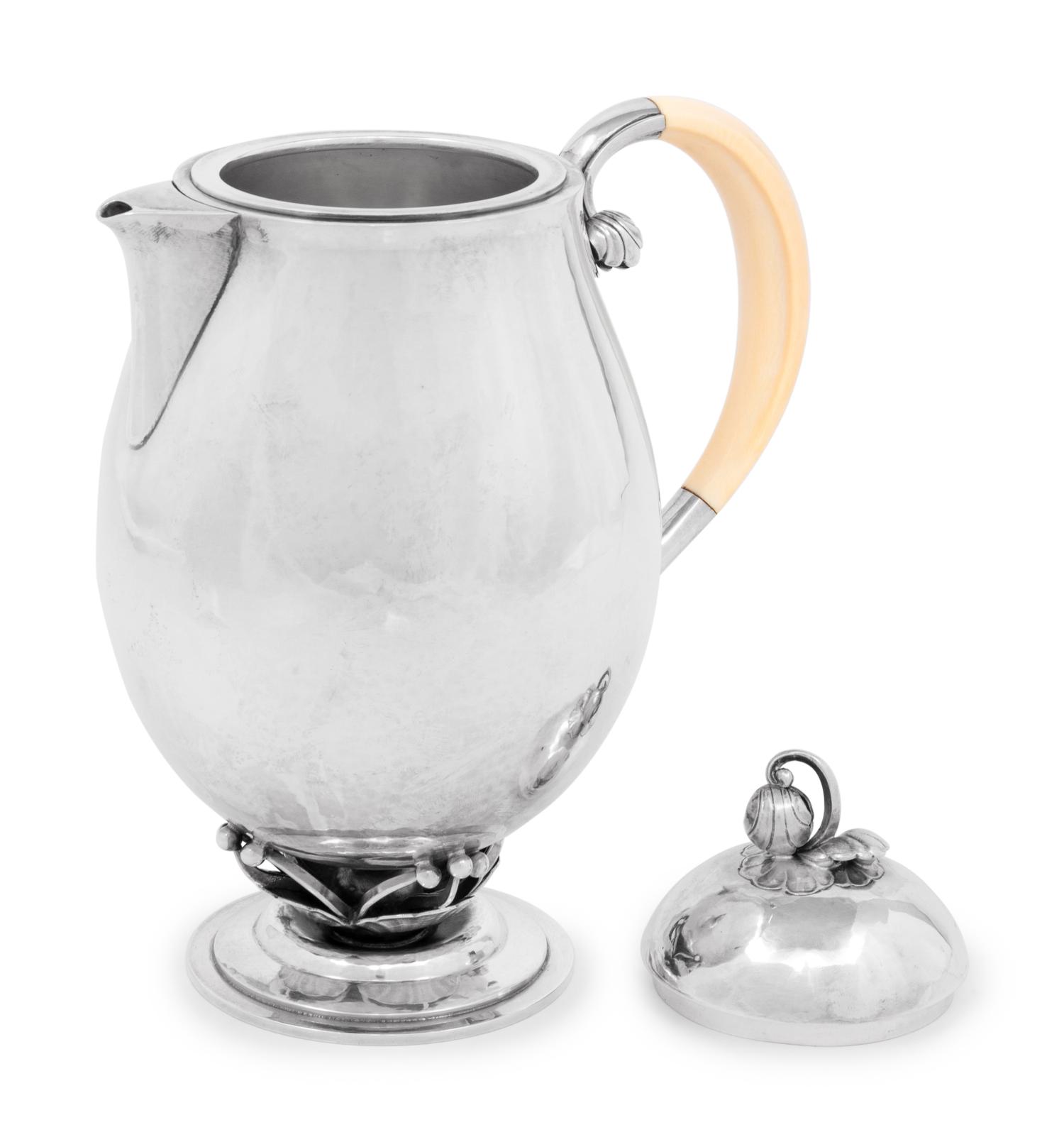 A Georg Jensen Silver Coffee Pot