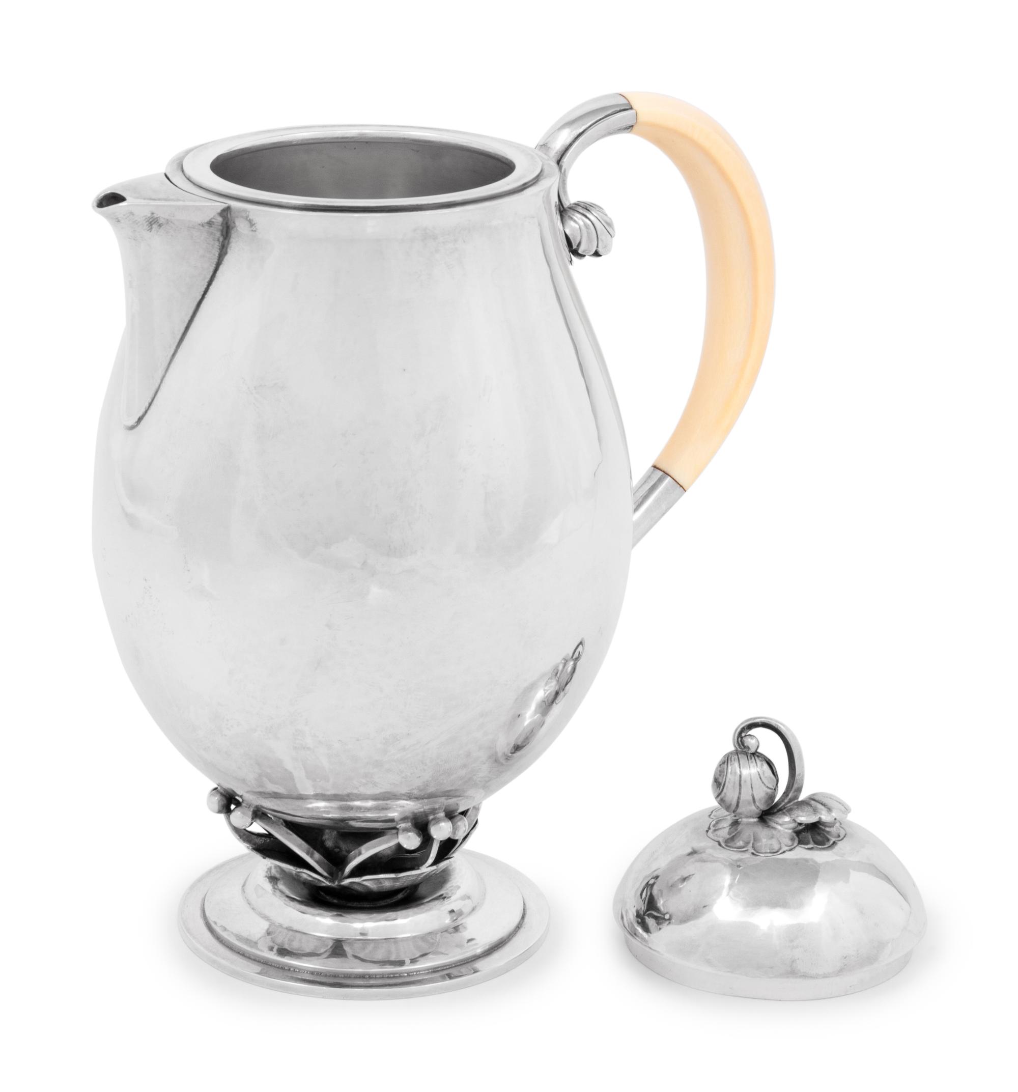 A Georg Jensen Silver Coffee Pot