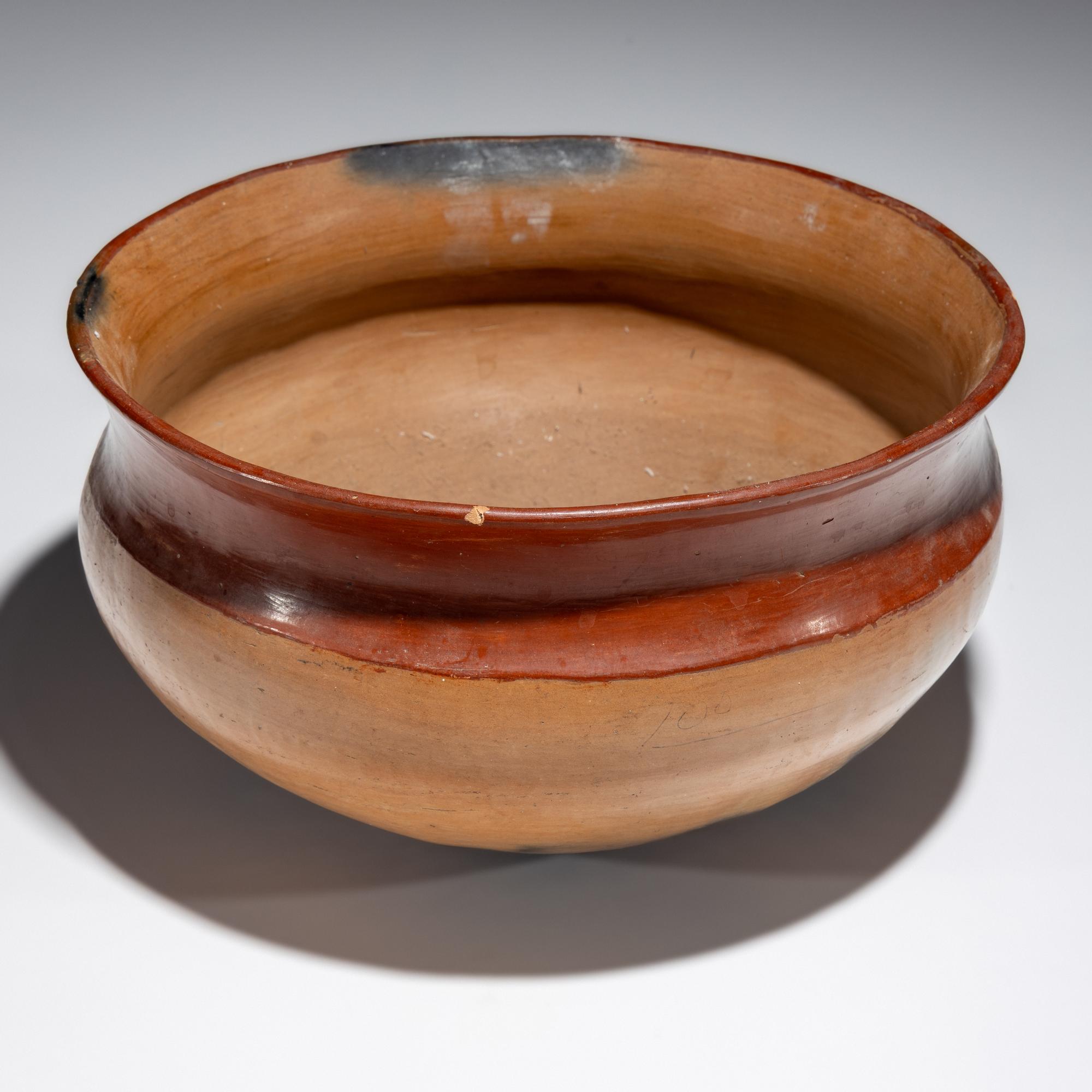 Ohkay Owingeh [San Juan] Redware Pottery Bowl