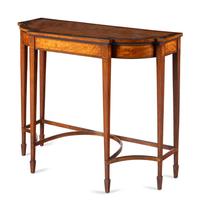 A George III Painted Satinwood Console Table