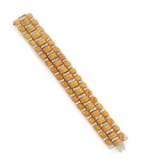YELLOW GOLD AND DIAMOND BRACELET