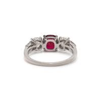 RAYMOND YARD, BURMESE RUBY AND DIAMOND RING