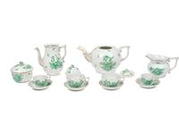 A Herend Chinese Bouquet Porcelain Dinner Service