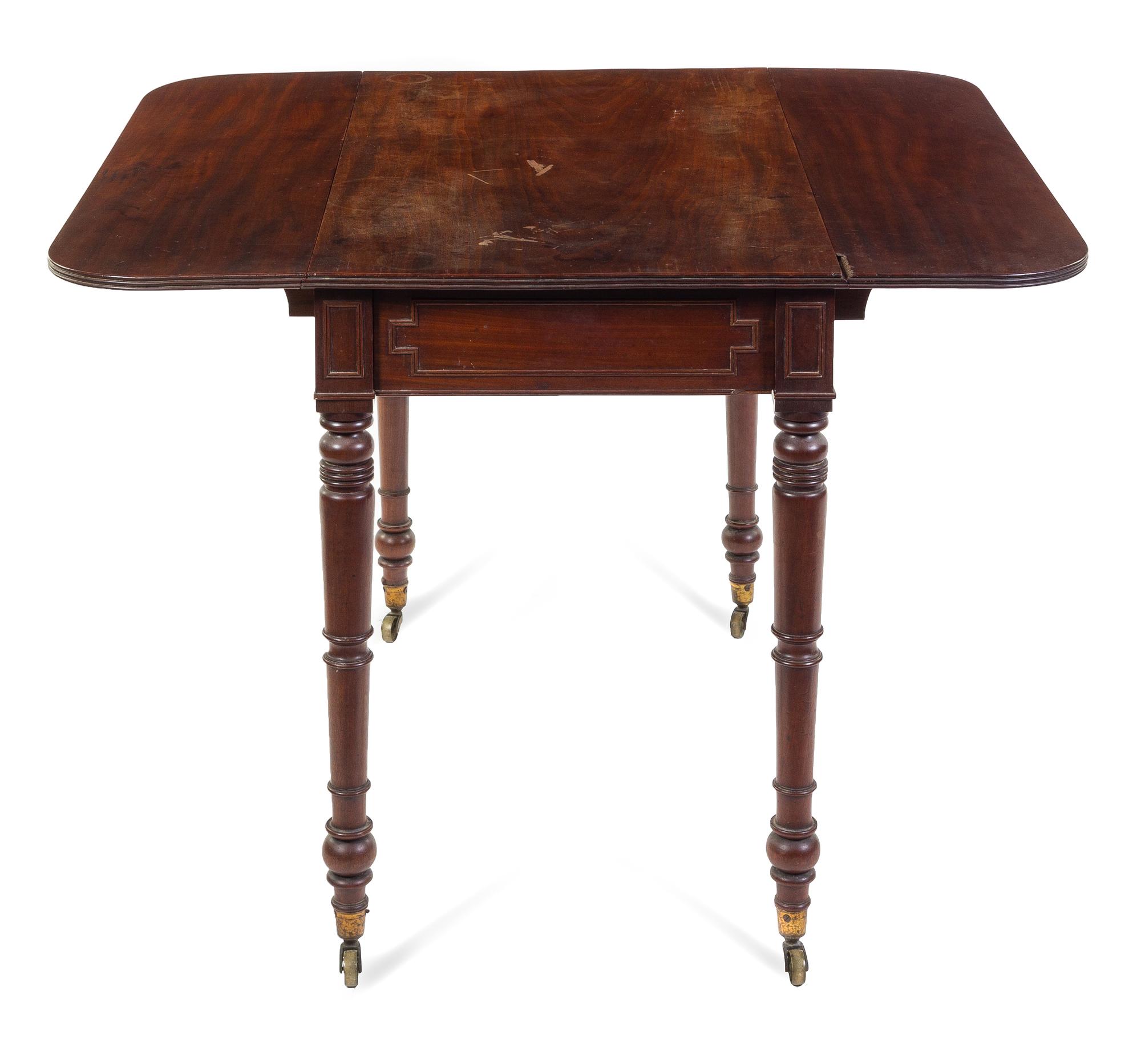 A Victorian Mahogany Drop-Leaf Table