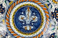 Two Continental Majolica Chargers — 20TH CENTURY