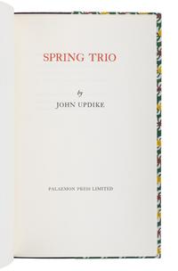 UPDIKE, John (1932-2009). Spring Trio . Winston Salem, NC: Palaemon Press, 1982.