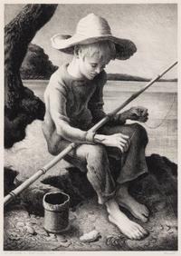 Thomas Hart Benton (American, 1889-1975) — The Little Fisherman, 1967
