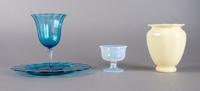 A Collection of Steuben Glass Articles, Diameter of plate 8 1/2 inches.