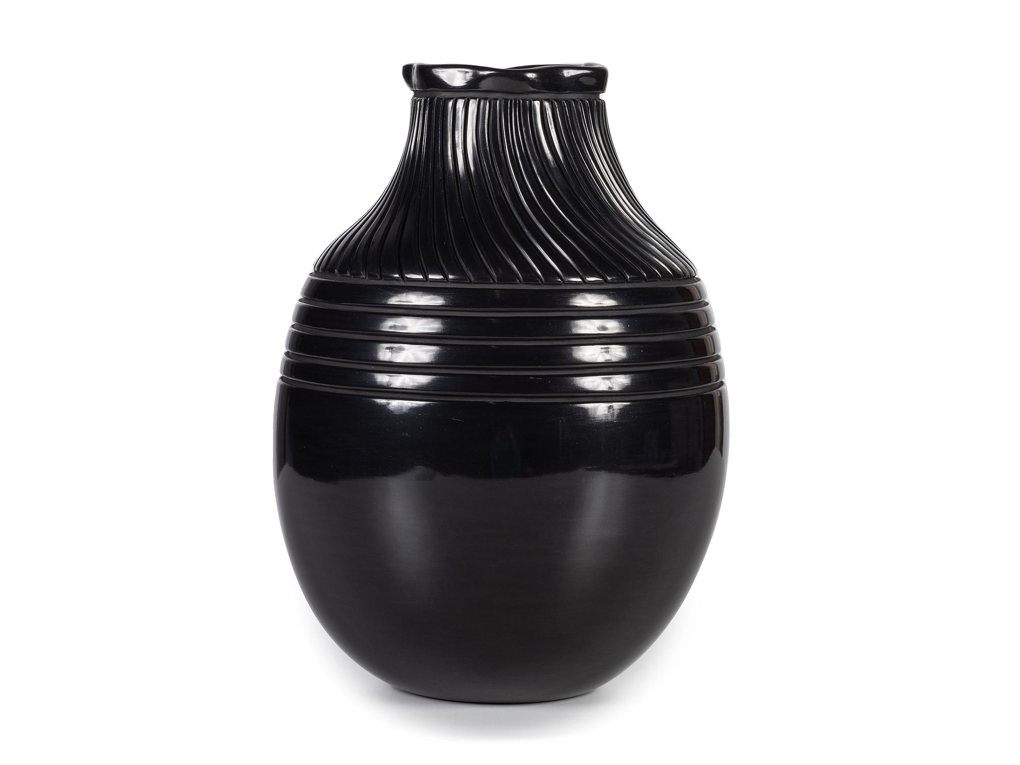 Blackware Pottery Jar