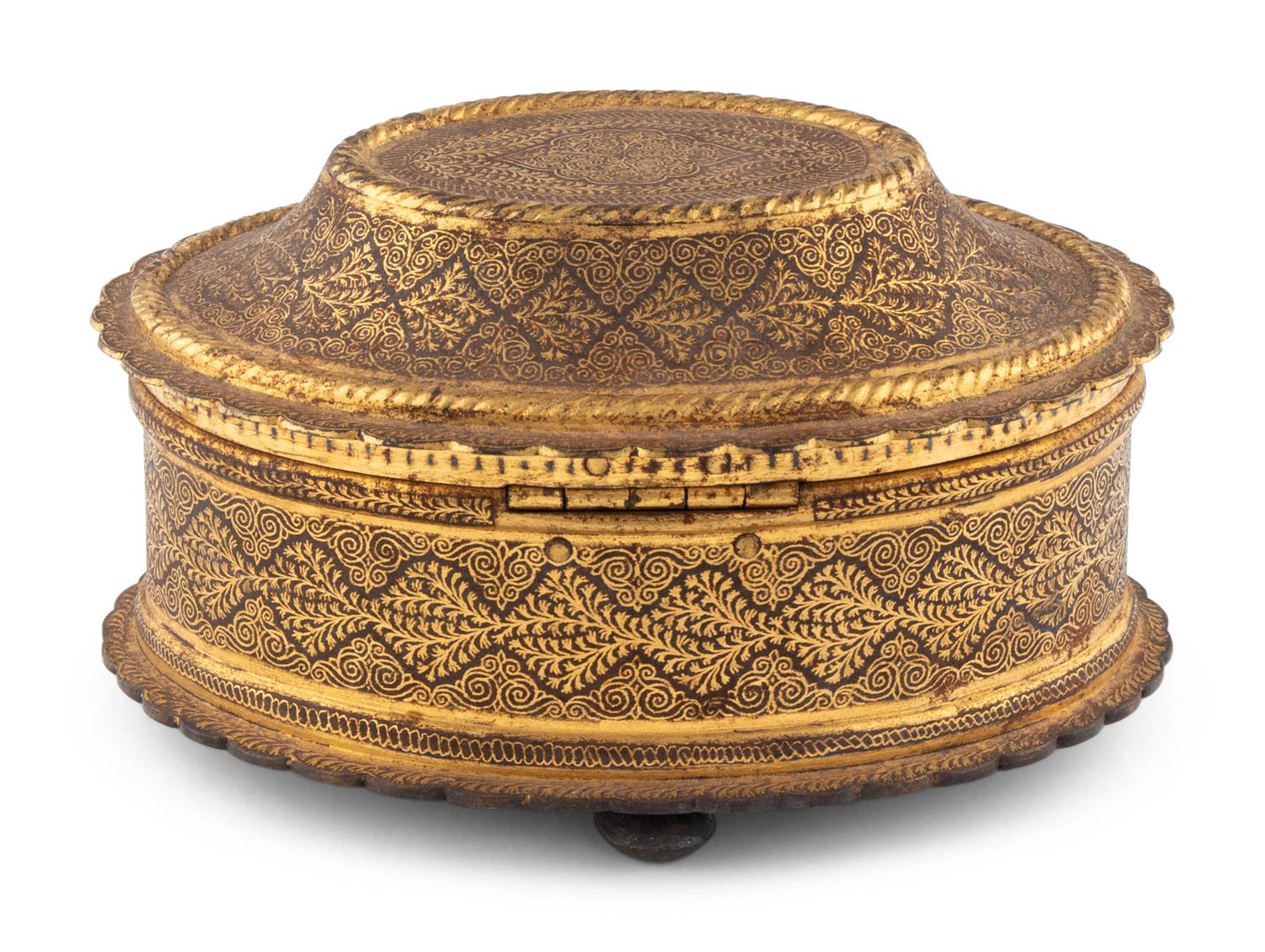 An Indian Koftgari Work Box
