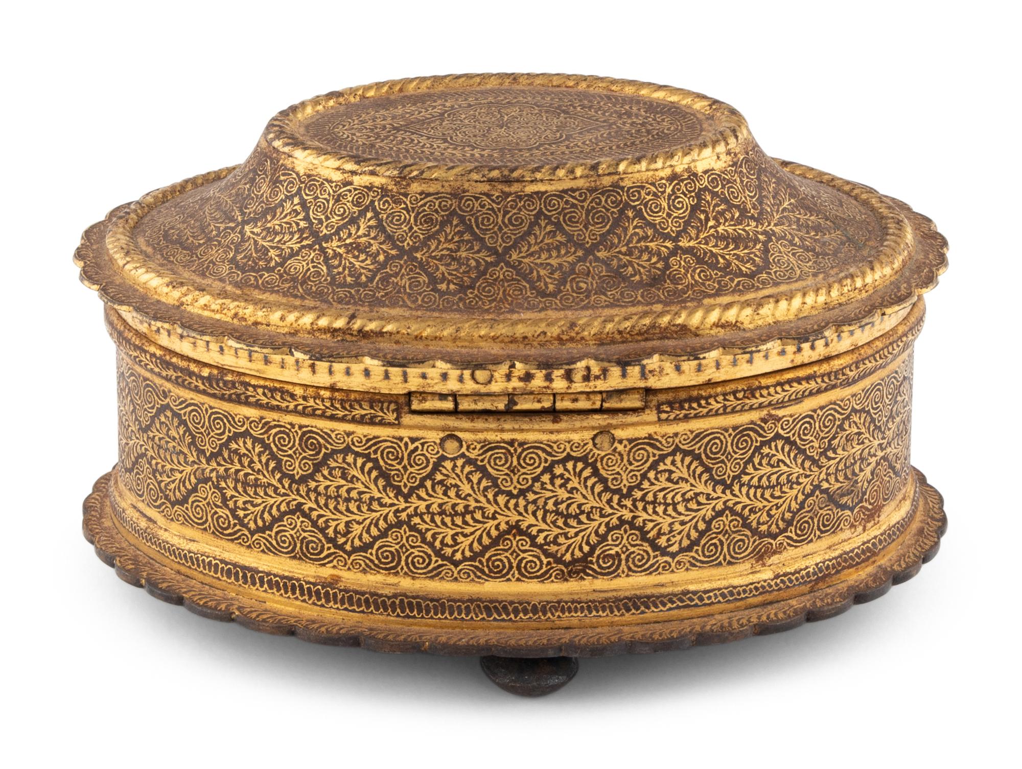 An Indian Koftgari Work Box