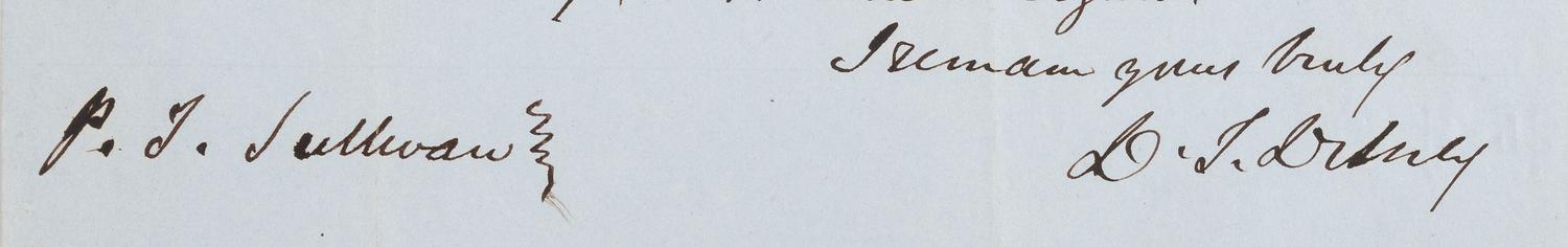 [AUTOGRAPHS]. Signatures of 19th-century American military and political figures.