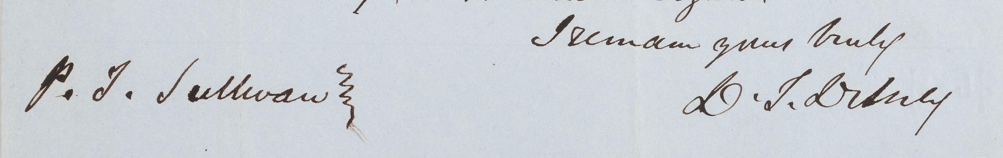 [AUTOGRAPHS]. Signatures of 19th-century American military and political figures.