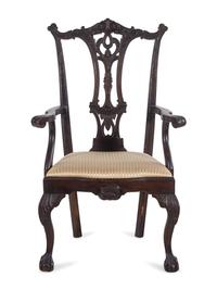 A George III Style Mahogany Armchair