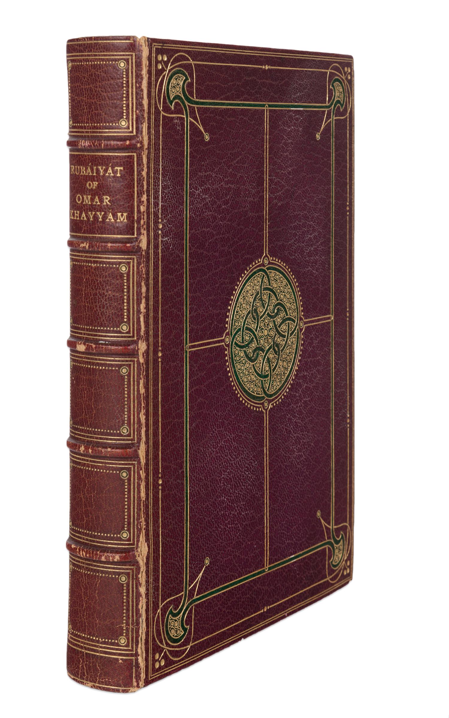 [BRENTANO'S BINDING] -- [RUBAIYAT]. FITZGERALD, Edward. Rubaiyat of Omar Khayyam . London: Macmillan and Co., 1907.