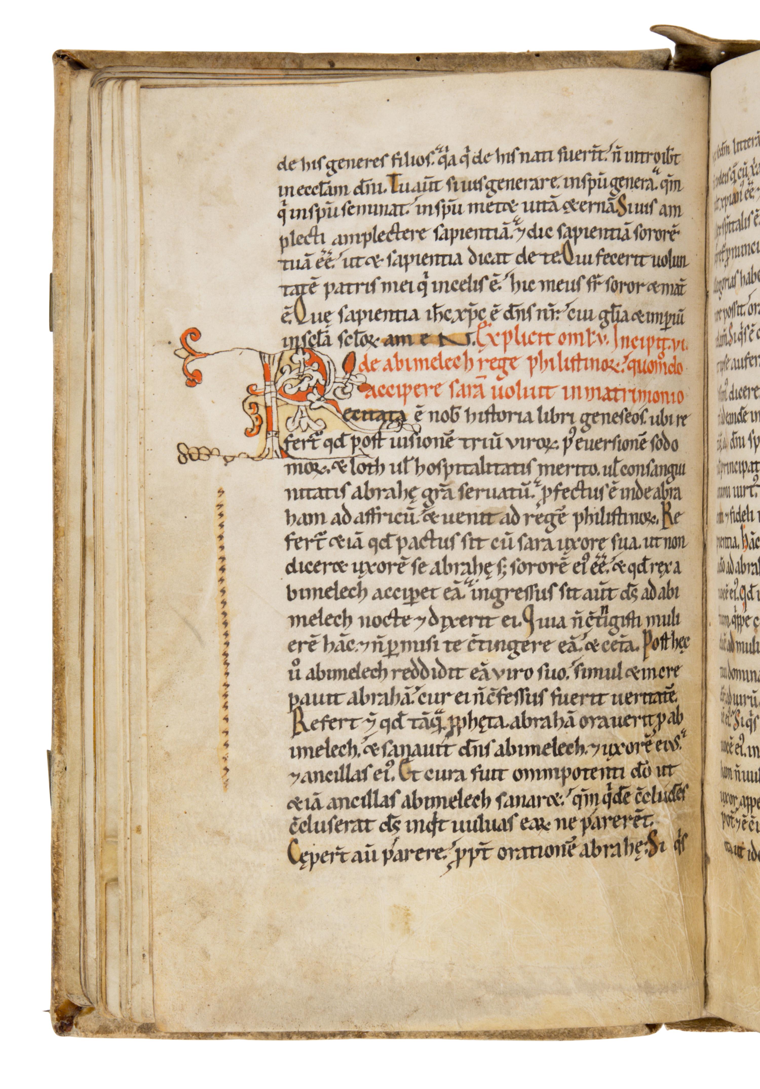 ORIGEN OF ALEXANDRIA (c. 185 – 253) Homilia in Genesim , Homiliae in Exodum , in Latin, translation by Rufinus, decorated manuscript on parchment [Austria, Lambach Abbey? c. 1150–1175]