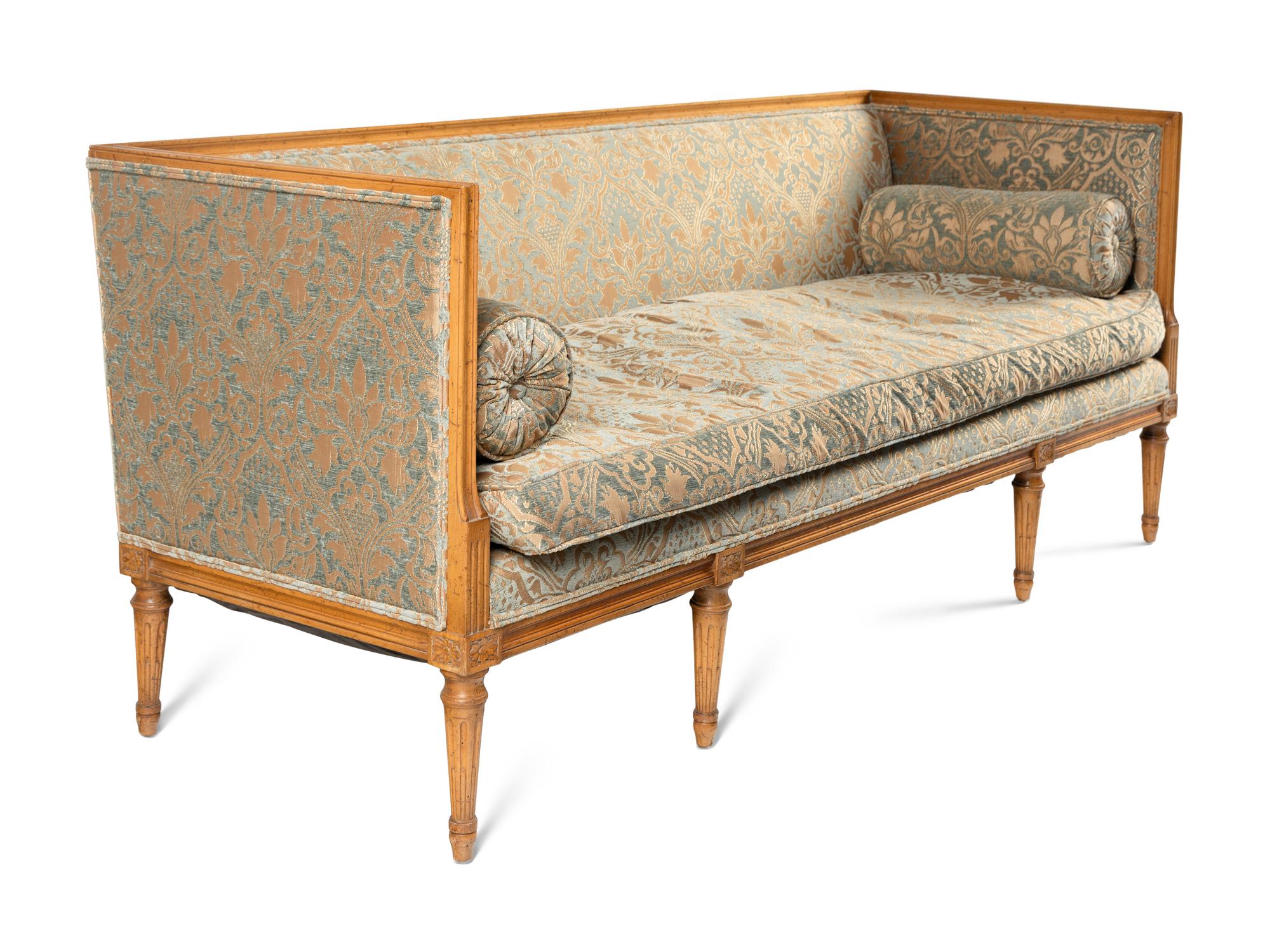 A Louis XVI Style Beechwood Settee