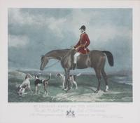 Two English Handcolored Engravings, , Mr. Charles David on the Traverser (After WH Barraud) and A Promising Field (After H. Ahern)