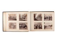 [EARLY PHOTOGRAPHY]. 3 albums documenting international travel. Ca 1892-1898.