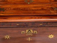 A Regency Brass Inlaid Tulipwood Tea Poy