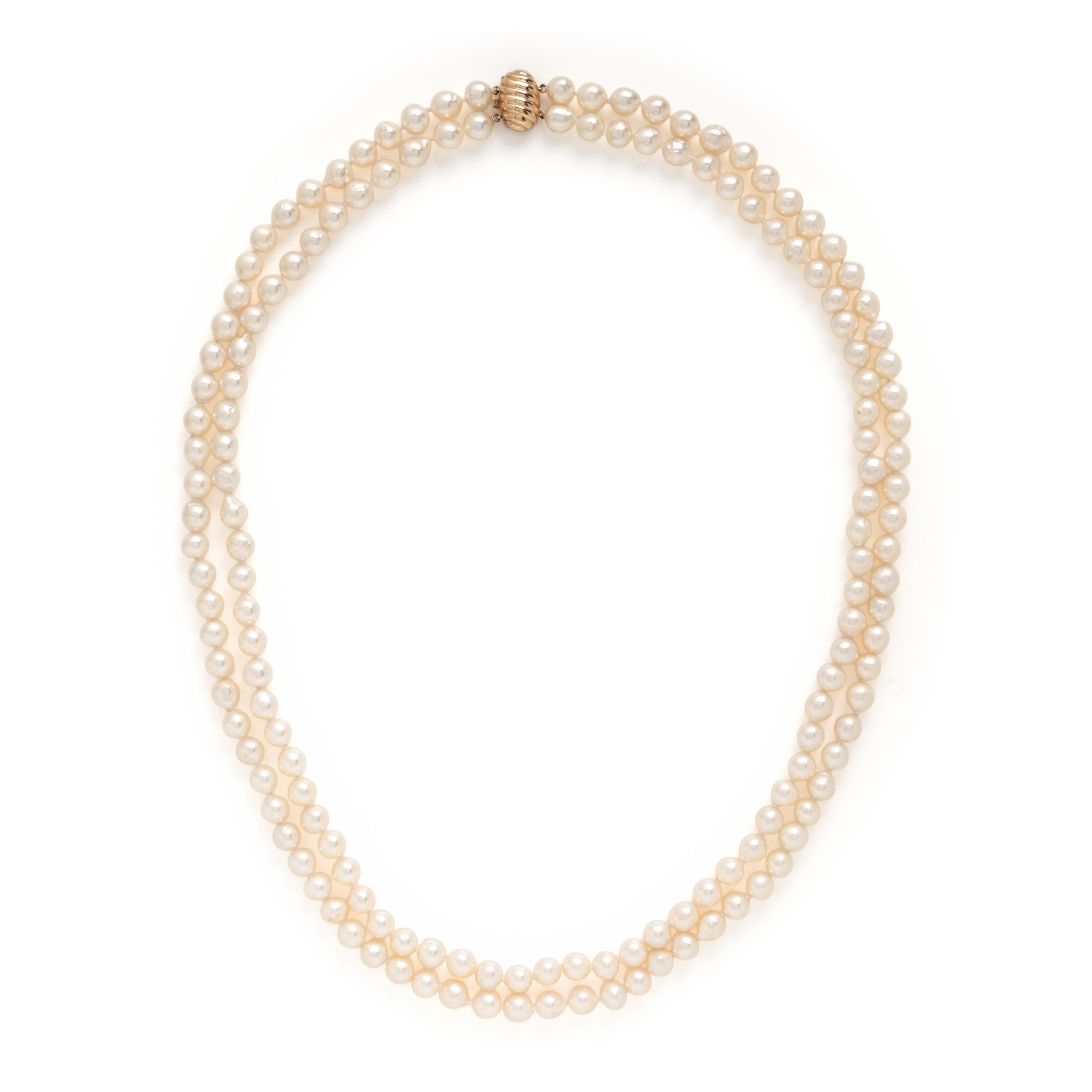 Cultured Pearl Necklace and Bracelet