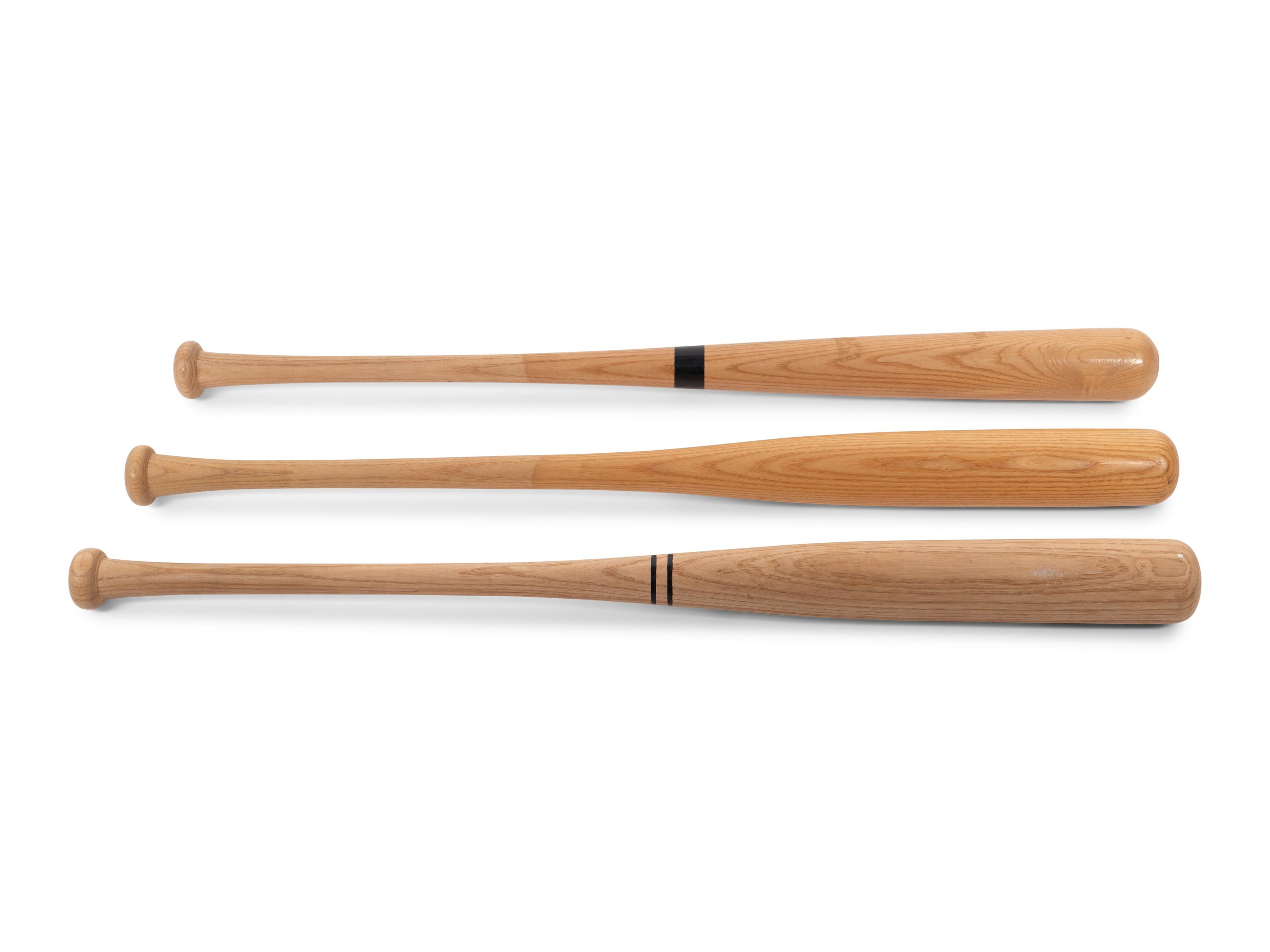 A Group of Three Signed Autograph Baseball Bats, Including Paul Molitor, ((BAS Beckett Authentication Services Certified),