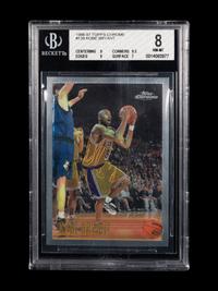 A 1996-97 Topps Chrome Kobe Bryant Rookie Card No. 138 (BGS 8 NM-MT)