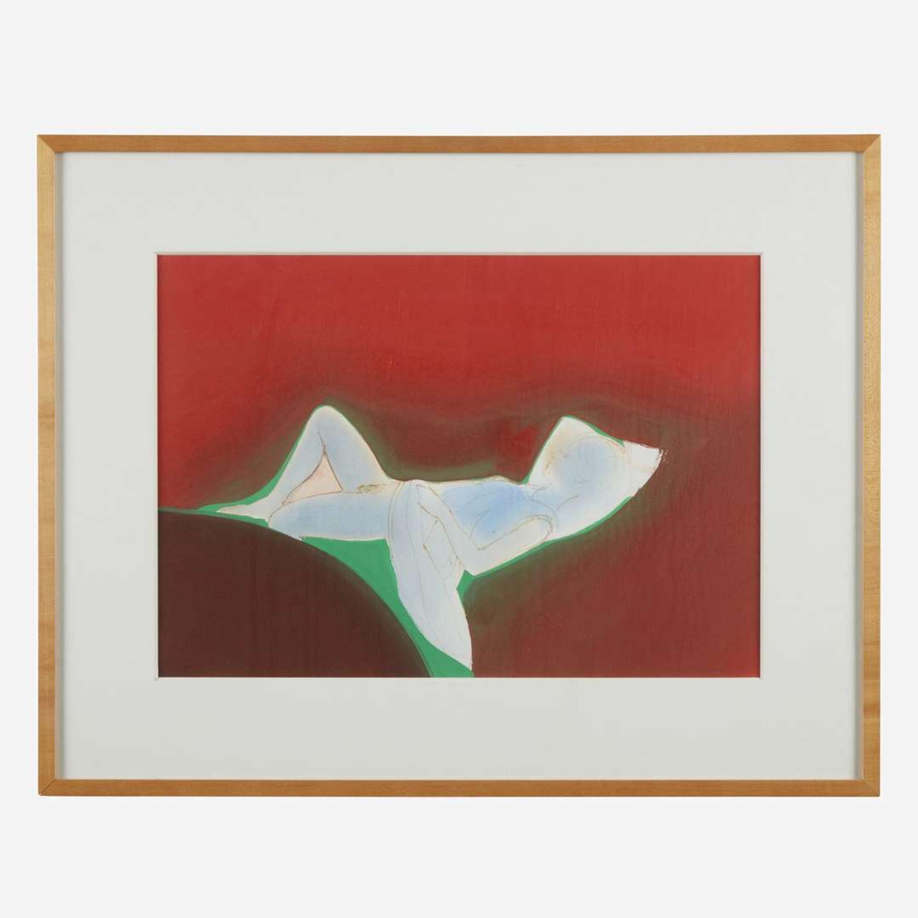 Elizabeth Osborne (American, B. 1936) Woman in Red