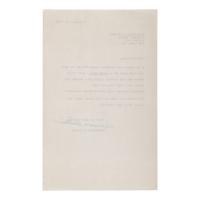 Williams, Tennessee (1911-1983). Typed letter signed ("Tennessee Williams") to Marilyn Monroe, [New York], 8 February 1956.