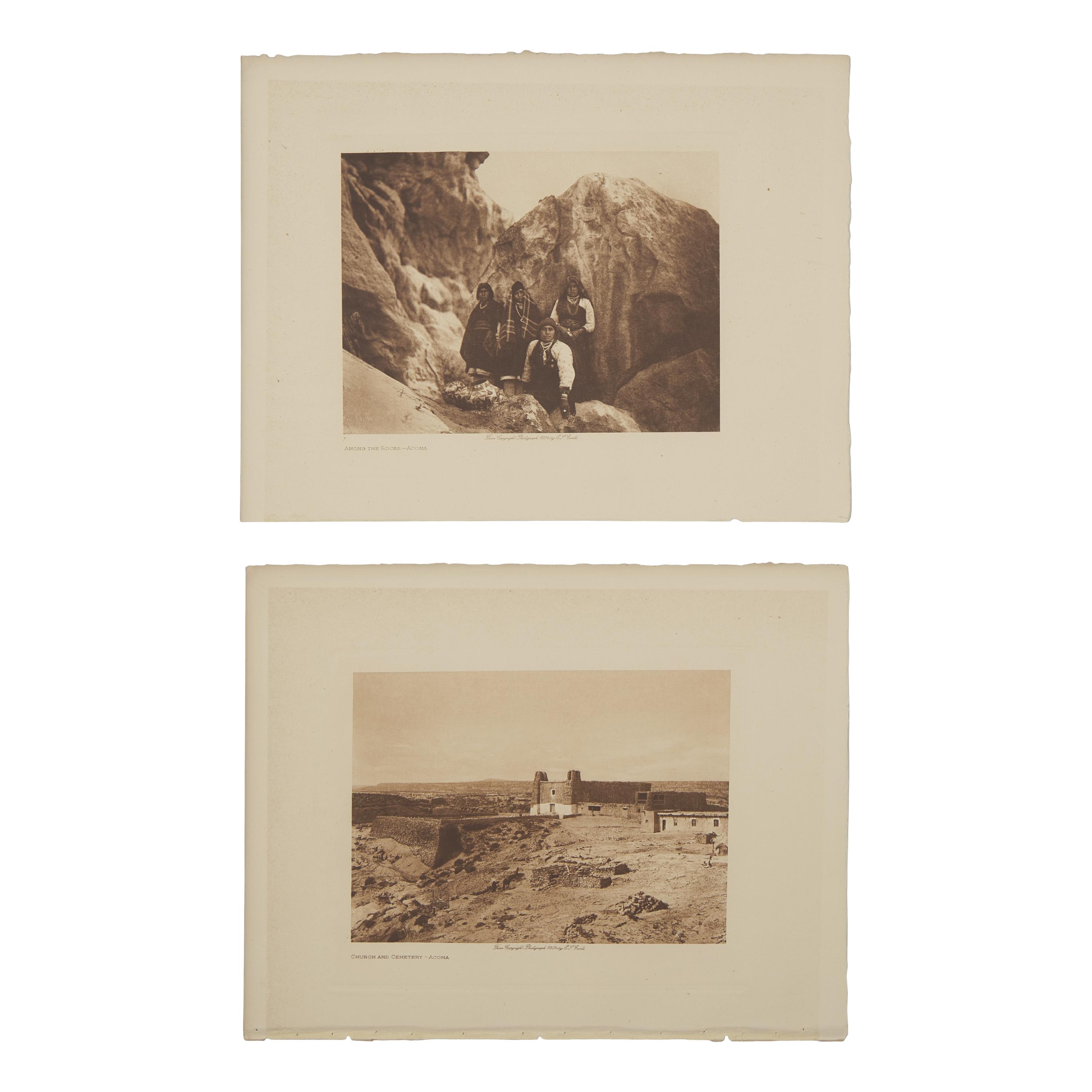 [Native-Americana] Curtis, Edward S. Group of 2 photogravures