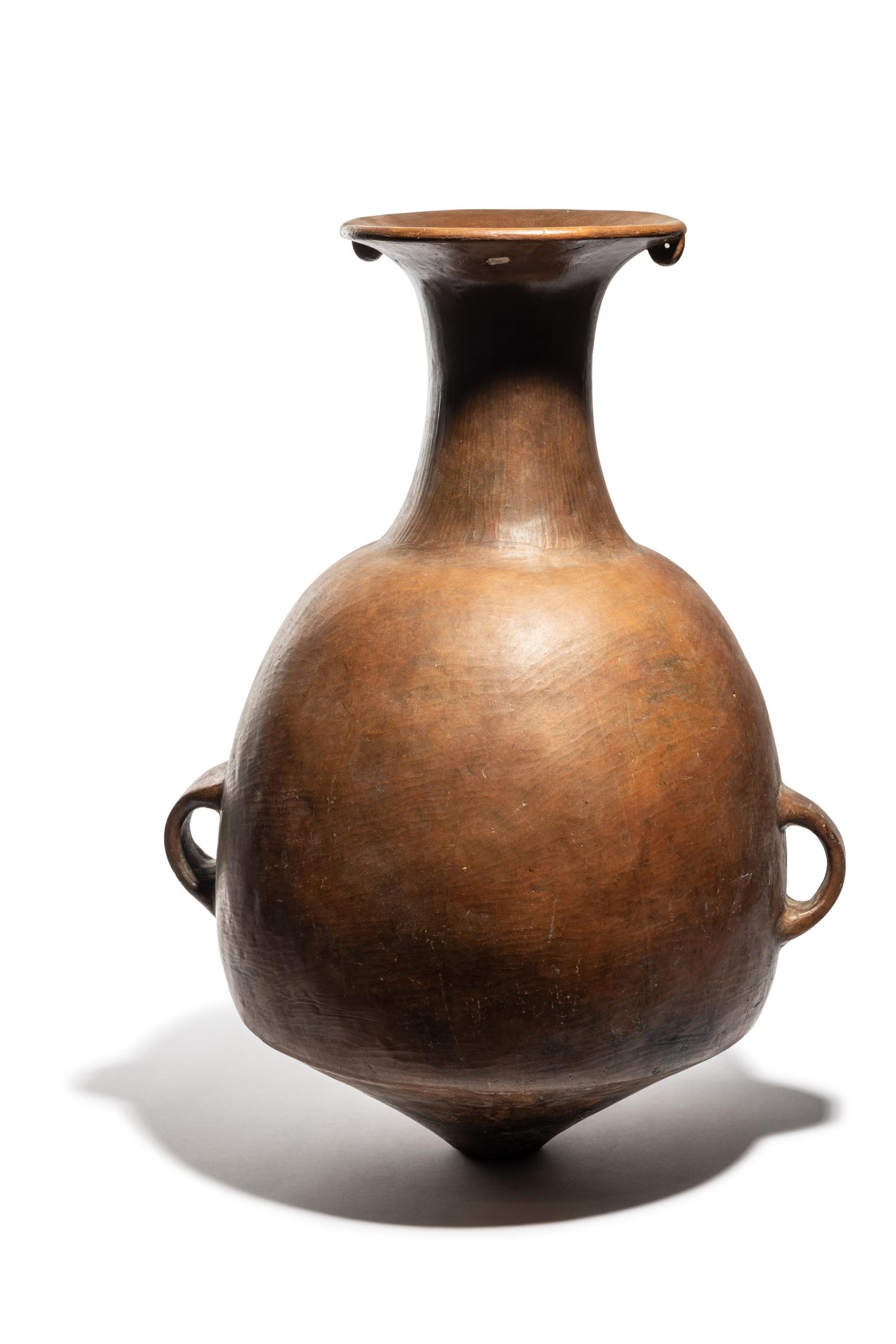 An Inca Redware Aryballos