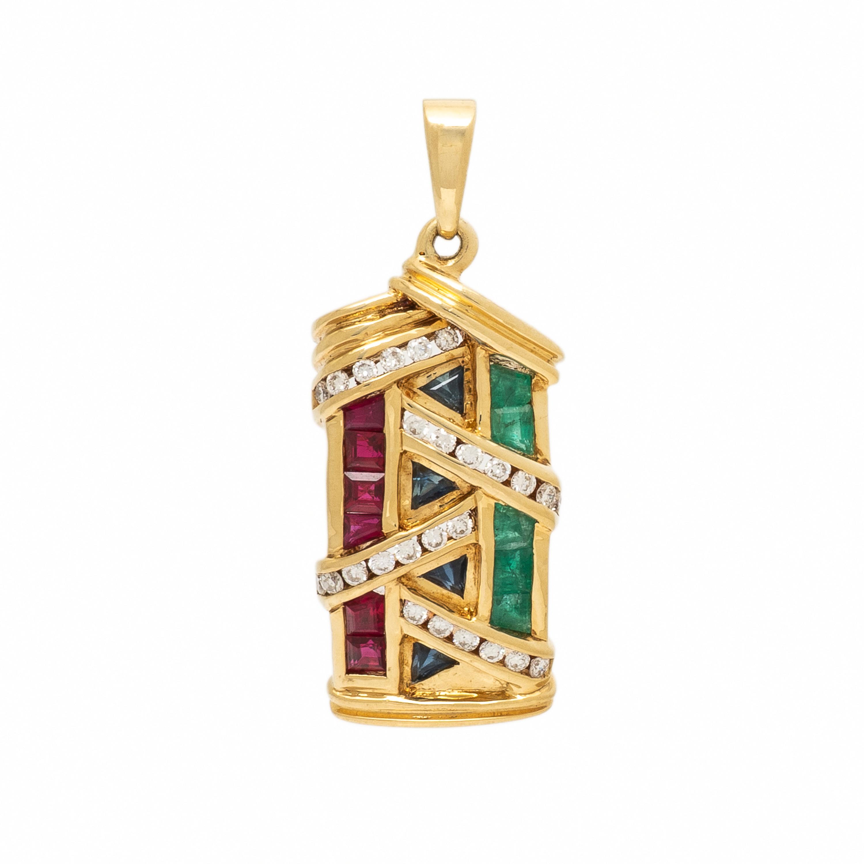 Le Vian, Multigem and Yellow Gold Pendant