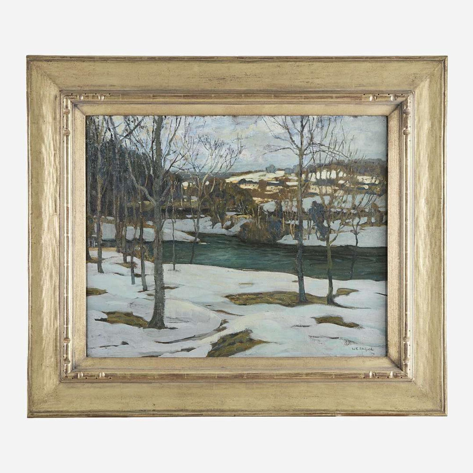 Walter Elmer Schofield (American, 1867–1944) River in Snow