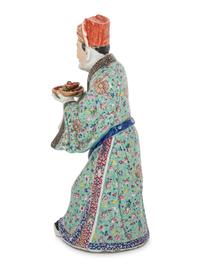 A Chinese Famille Rose Porcelain Figure of a Male