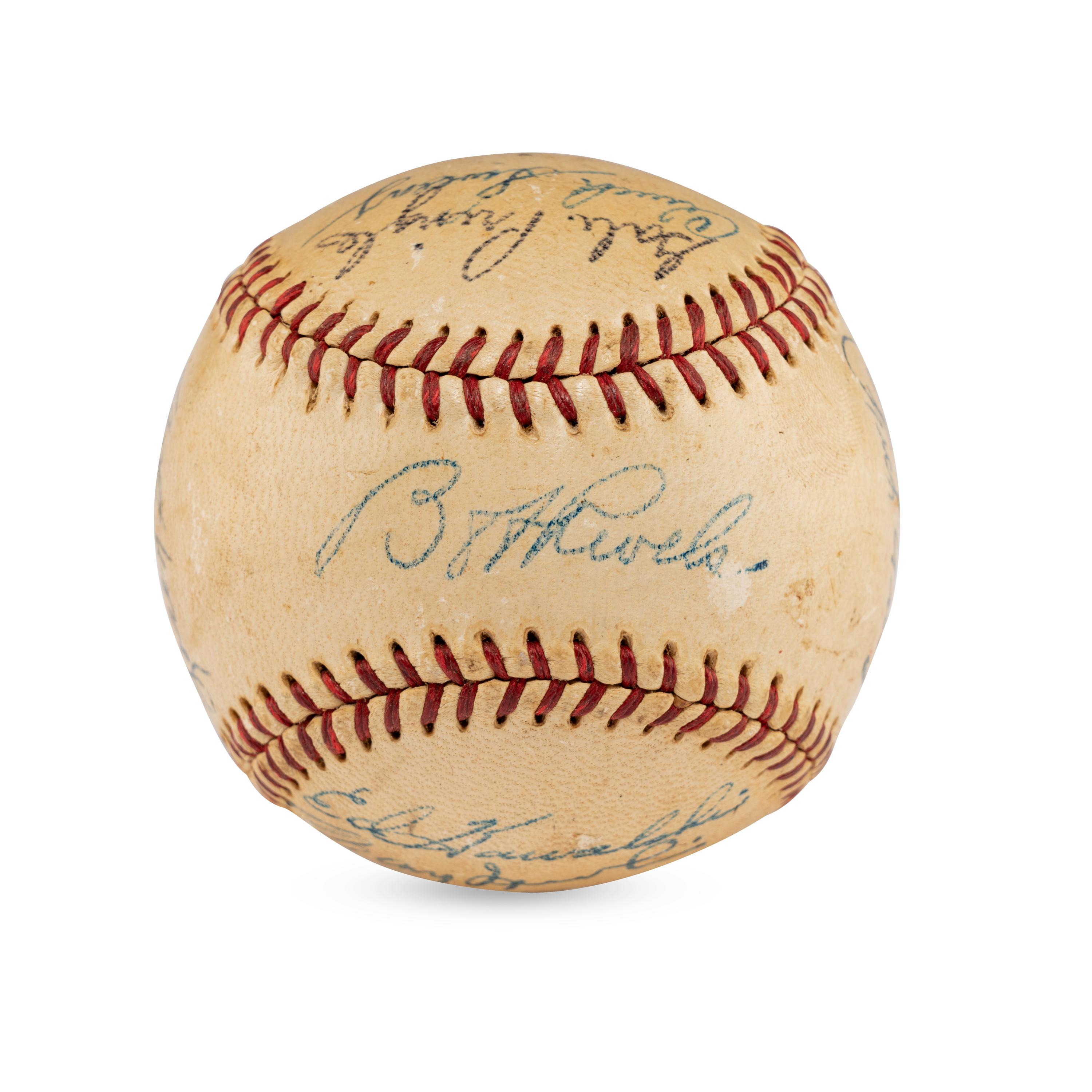A 1948 Beaumont Exporters Team Signed Autograph Baseball