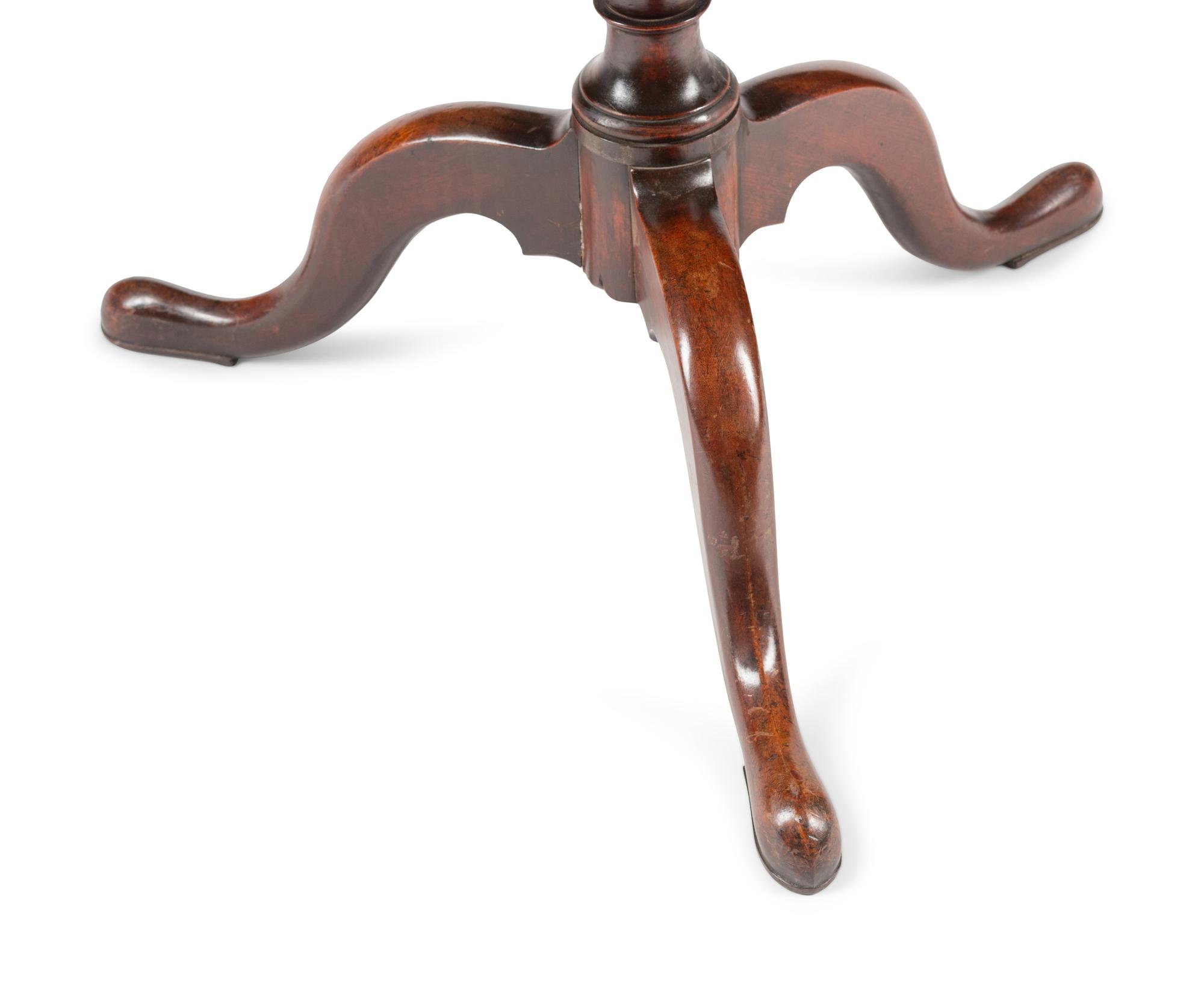 A George III Style Mahogany Tilt-Top Tea Table