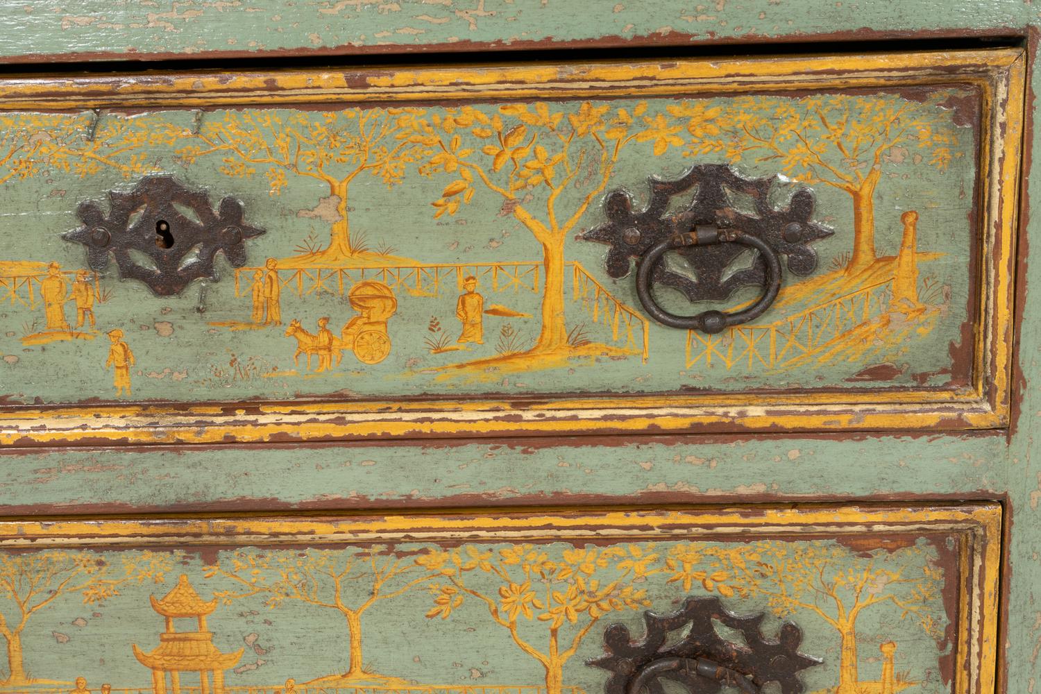 An Italian Chinoiserie-Decorated Commode