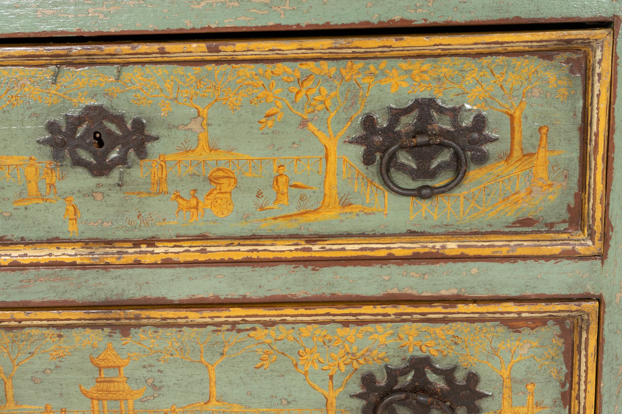 An Italian Chinoiserie-Decorated Commode