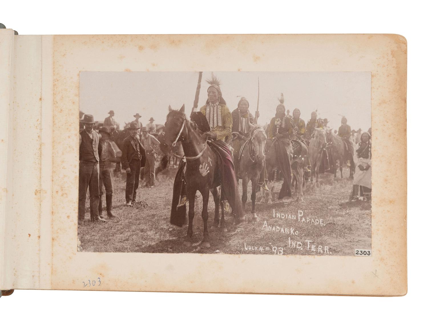 [NATIVE AMERICANS]. Collection of photographs documenting the Nez Perce, Comanche, and Kiowa Indians assembled by Alice Cunningham Fletcher, including images by E. Jane Gay, George W. Bretz, and William Irwin.