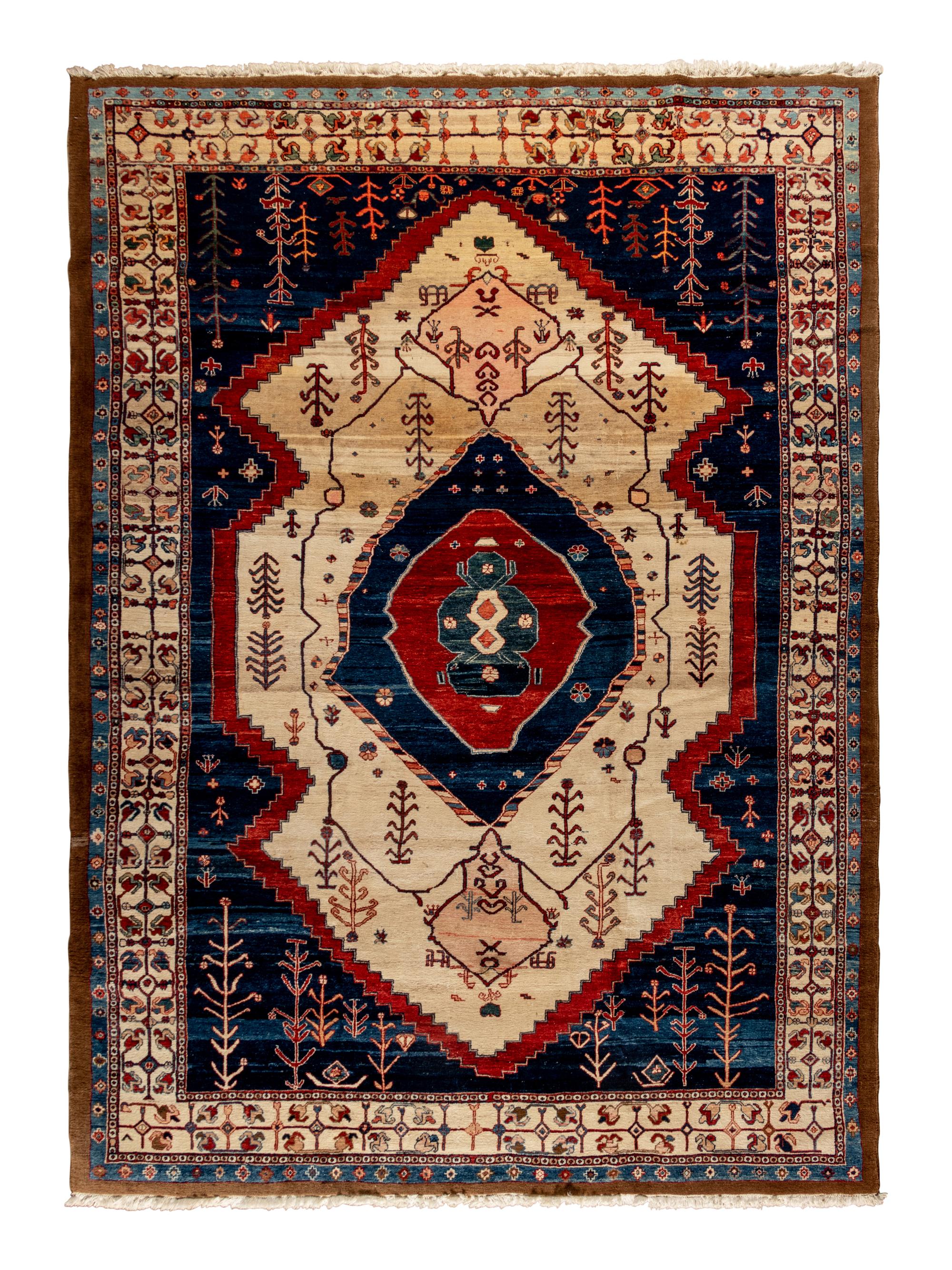 A Turkish Bakhshaish Design Wool Rug