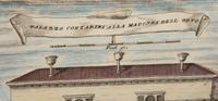 A Set of Nine Italian Hand-Colored Engravings Depicting Venetian Palaces