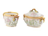 Two Royal Copenhagen Flora Danica Porcelain Serving Articles