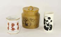 A Group of Eight Haeger Pottery Articles Height of tallest 16 1/2 inches.