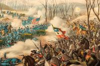 Three Lithographs Depicting Battle Scenes - Donated on June 27, 2024