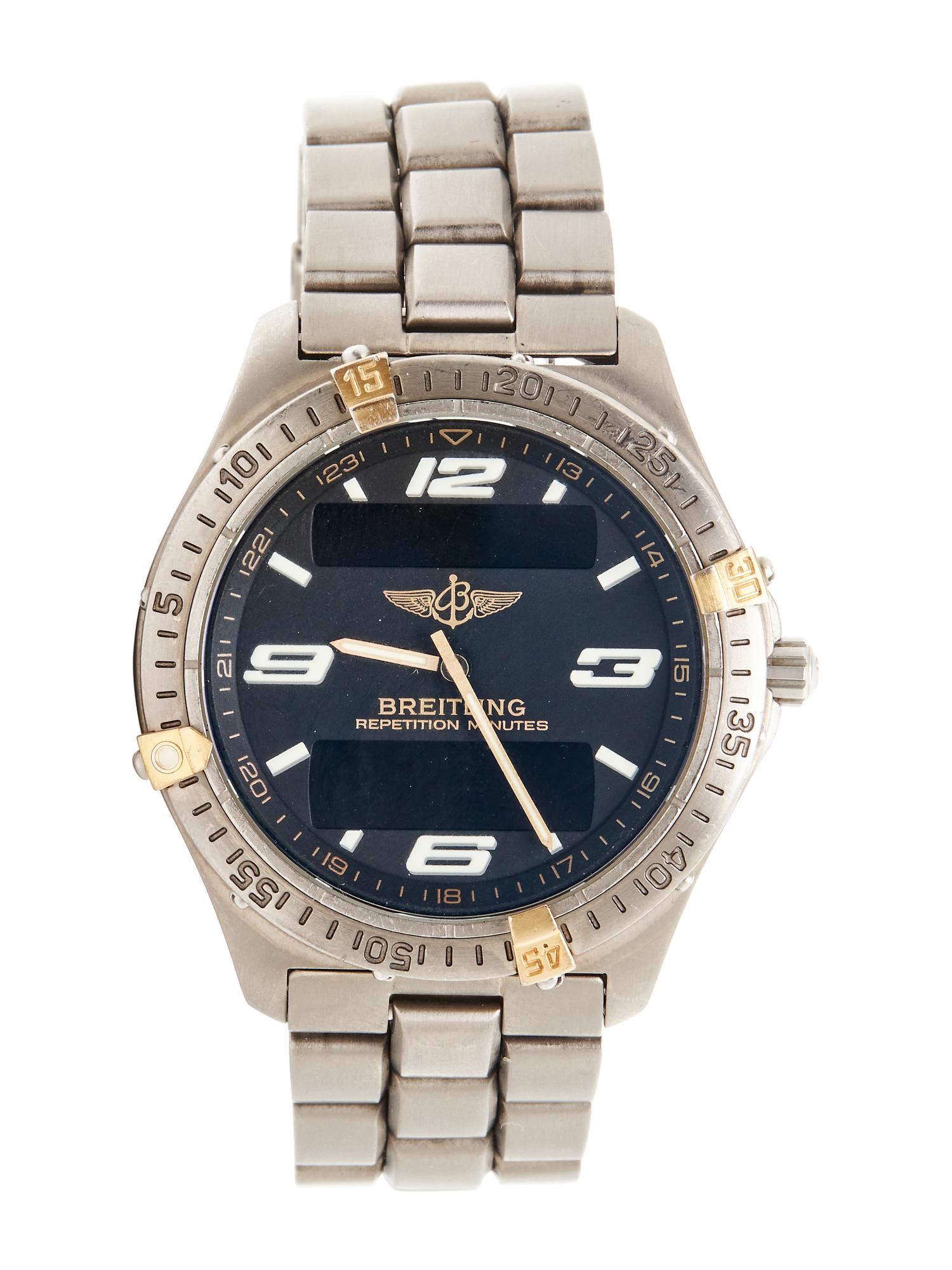 BREITLING, REF. F6536210/B423 TITANIUM 'AEROSPACE REPETITION MINUTES' WATCH