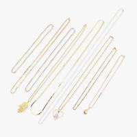 A Miscellaneous Collection of Gold Fashion Necklaces