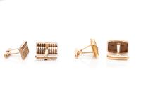 COLLECTION OF YELLOW GOLD CUFFLINKS